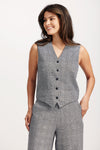 Sophia Tailored Check Waistcoat