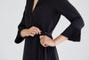 Hera Side Pleated Wrap Dress