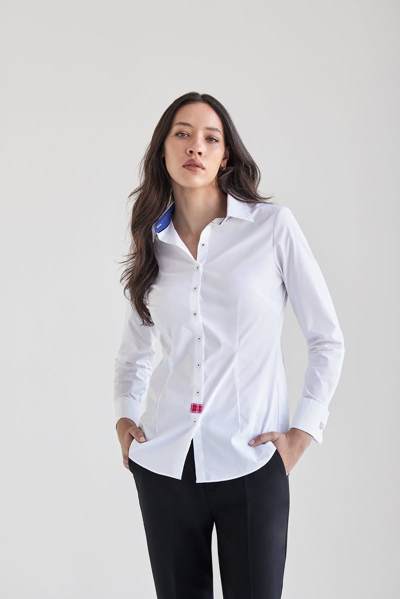 Theia Cotton Shirt with French Cuffs